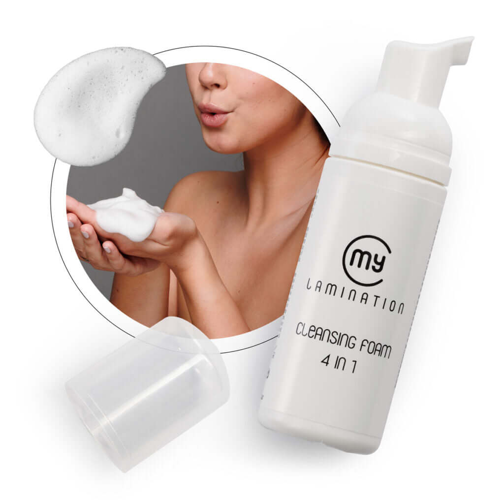 Mousse nettoyante cleansing foam 4in1 My Lamination professionnel