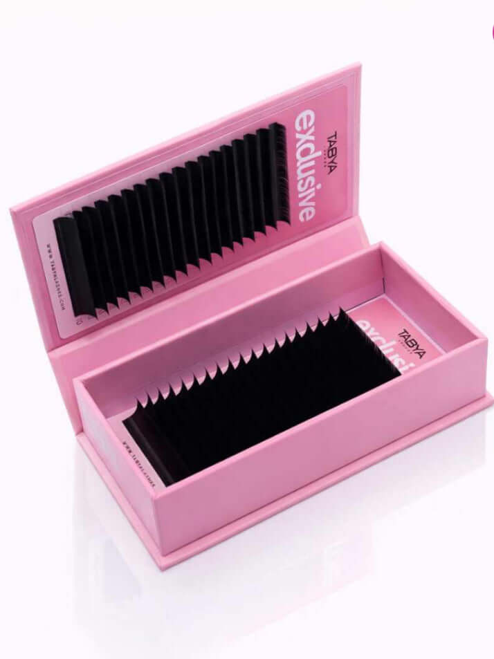 Boite extensions de cils TABYA EXCLUSIVE courbure D 40 rangees